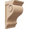 Ekena Millwork 9"W x 9"D x 18"H Wide Scroll Rough Cedar Woodgrain TimberThane Corbel, Primed Tan CORUR09X09X18SCRRCPR - alternate 1